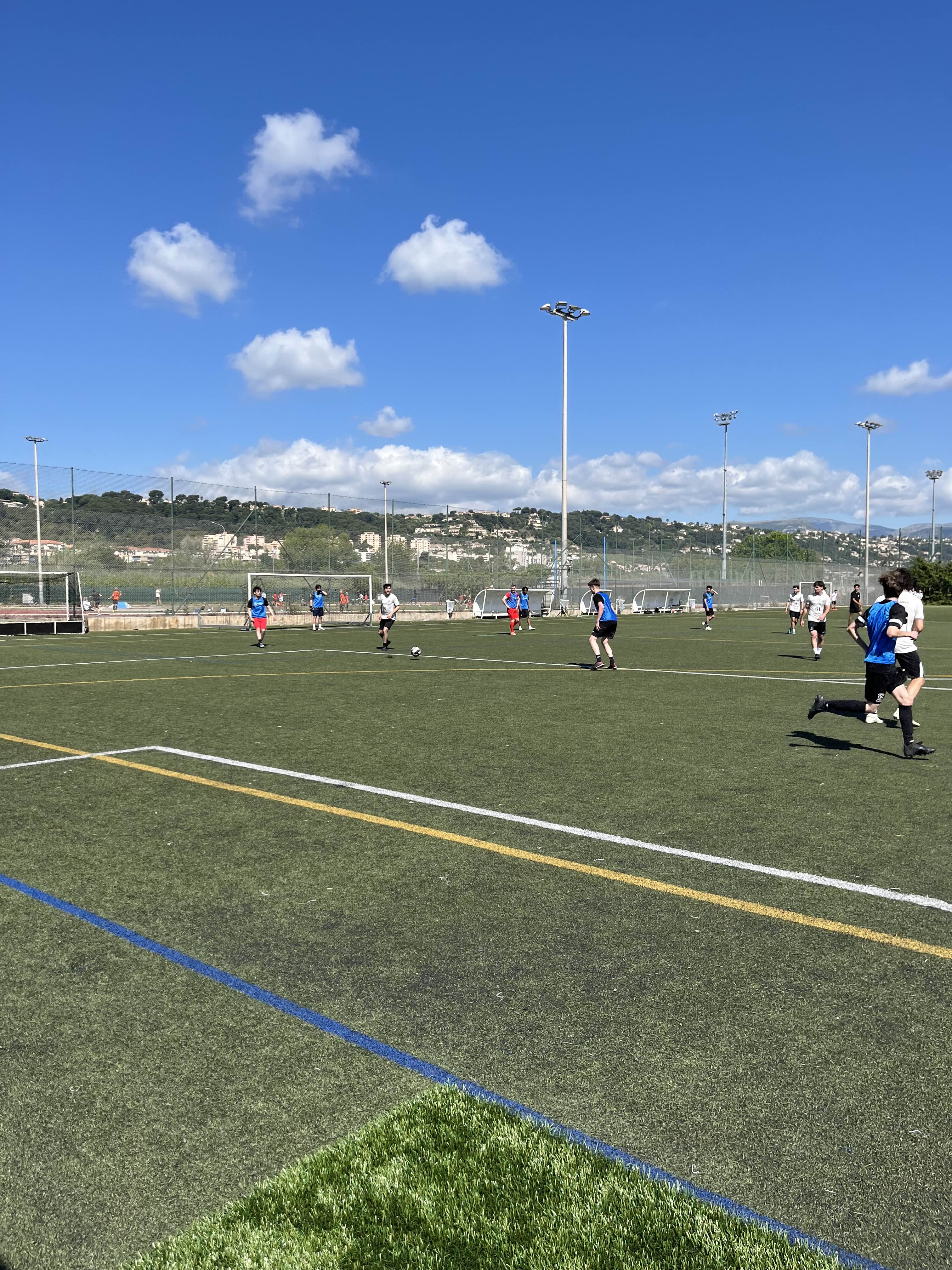 Match intense en cours