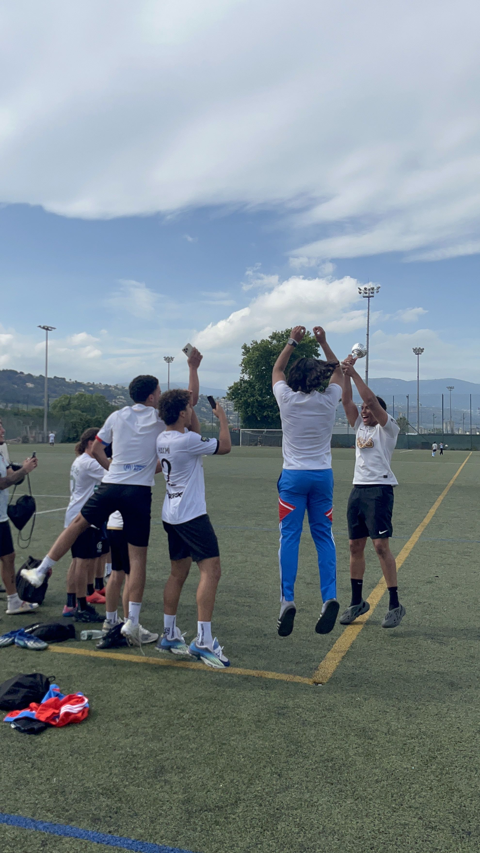 Célébration de la victoire